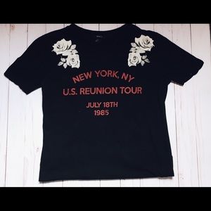 Forever 21 Black Tour Tee Shirt